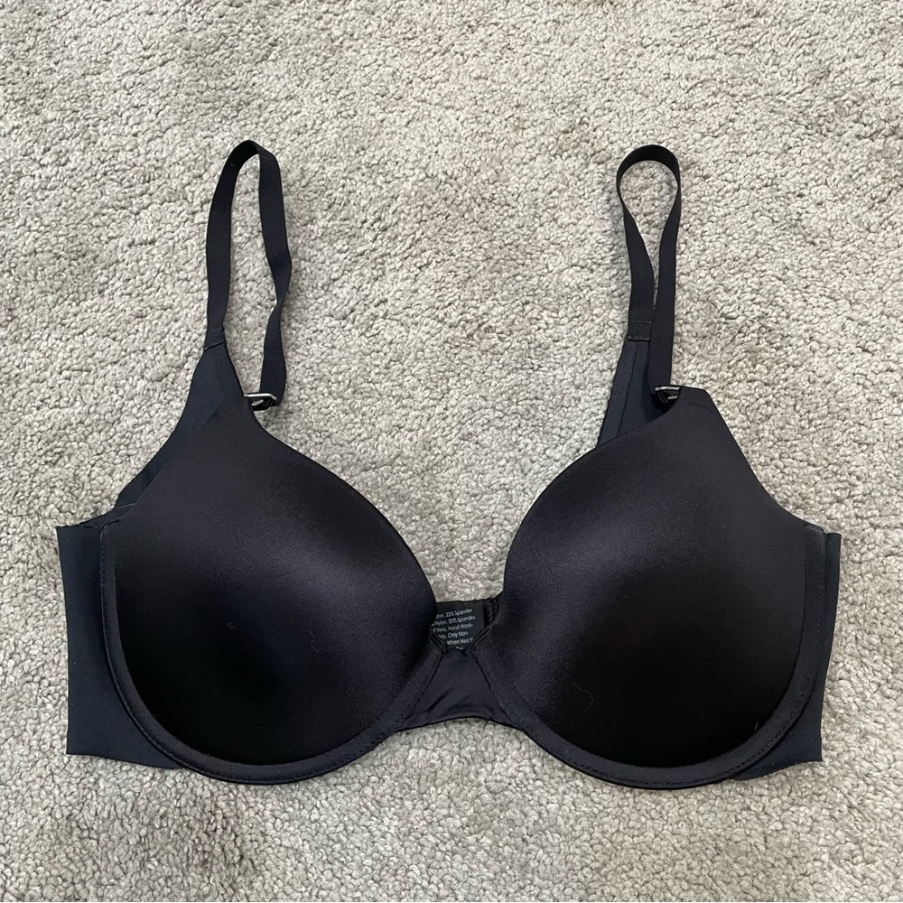 Soma Black Vanishing Back Push Up Bra 34D